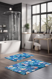 Mijölnir Juego de alfombrillas de baño CT-5291 Multicolor